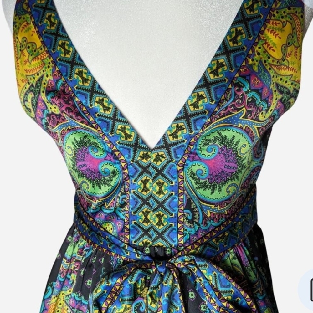 Pre-owned Vibrant Paisley Maxi Dress - Picture 6 of 8